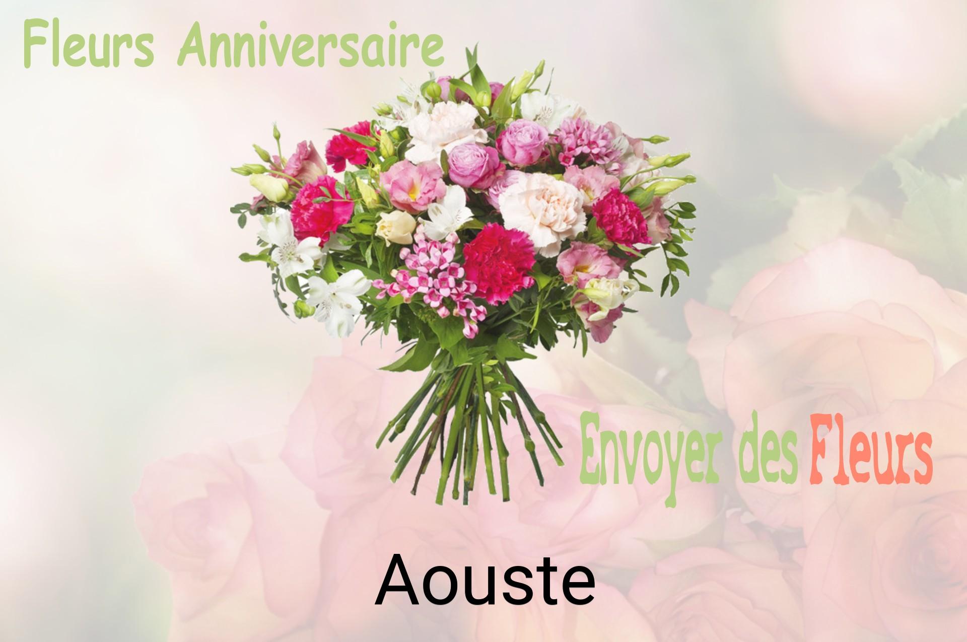 Bouquet de fleurs d’anniversaire livré à Aouste
